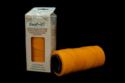 Golden Yellow Knot-it! Waxed Brazilian Poly Cord (144 Meter) #CDY016