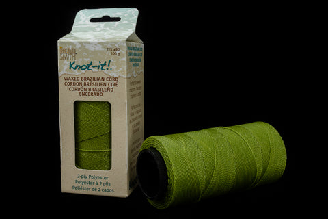 Lime Knot-it! Waxed Brazilian Poly Cord (144 Meter) #CDY018