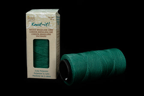 Teal Green Knot-it! Waxed Brazilian Poly Cord (144 Meter) #CDY023