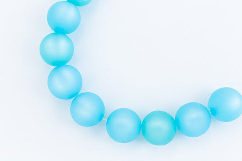 12mm Aqua Polaris Bead (10 Pcs) #POL006-General Bead