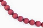 12mm Cranberry Polaris Bead (10 Pcs) #POL007-General Bead