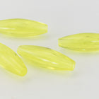 6mm x 19mm Transparent Yellow Quality Plastic Spaghetti Bead (500 Pcs) #QPB260-General Bead