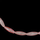 6mm x 19mm Transparent Pink Quality Plastic Spaghetti Bead (500 Pcs) #QPB261-General Bead