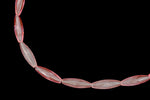 6mm x 19mm Transparent Pink Quality Plastic Spaghetti Bead (500 Pcs) #QPB261-General Bead