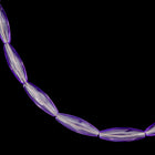 6mm x 19mm Transparent Amethyst Quality Plastic Spaghetti Bead (500 Pcs) #QPB265-General Bead