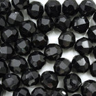 Black Quality Plastic Faceted Bead-General Bead