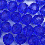 Transparent Dark Sapphire Quality Plastic Faceted Bead-General Bead