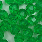Transparent Lime Quality Plastic Faceted Bead-General Bead