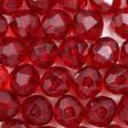 Beadery Transparent Ruby Faceted Round Beads (4mm, 6mm, 8mm, 10mm, 12mm)-General Bead