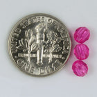 Transparent Fuchsia Quality Plastic Faceted Bead-General Bead