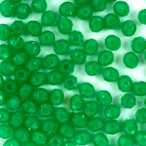 Quality Opaque Dk. Green Plastic Bead-General Bead