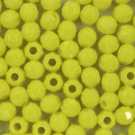 Yellow Quality Plastic Faceted Bead-General Bead
