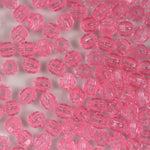 Transparent Pink Quality Plastic Faceted Bead-General Bead