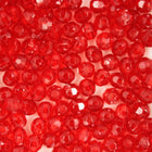 Transparent Ruby Quality Plastic Faceted Bead-General Bead
