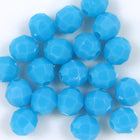 Turquoise Quality Plastic Faceted Bead-General Bead