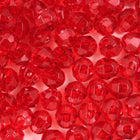 Beadery Transparent Dark Ruby Faceted Round Beads (6mm, 8mm)-General Bead