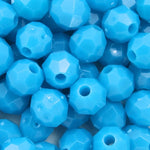 Turquoise Quality Plastic Faceted Bead-General Bead