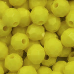 Yellow Quality Plastic Faceted Bead-General Bead