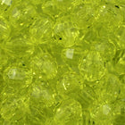 Transparent Yellow Quality Plastic Faceted Bead-General Bead