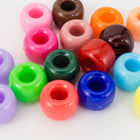 6mm x 9mm Opaque Mix Pony Plastic Craft Bead #QUA001-General Bead