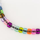 6mm x 9mm Transparent Mix Pony Plastic Craft Bead #QUA010-General Bead