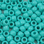 Light Turquoise Pony Plastic Craft Bead-General Bead