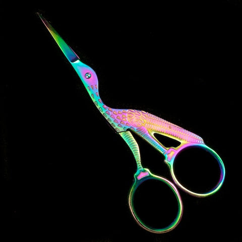 Dark Iris Stork Scissors-General Bead