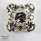 20mm Square Crystal Rhinestone Button-General Bead