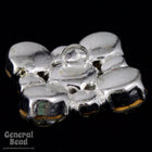 20mm Square Crystal Rhinestone Button-General Bead