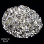 18mm Round Pave´ Rhinestone Button-General Bead