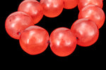 16" Strand 19mm Red Round Resin Beads (23 Pcs) #RES101