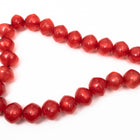 16" Strand 19mm x 20mm Red Resin Saucer Beads (25 Pcs) #RES103