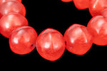 16" Strand 19mm x 20mm Red Resin Saucer Beads (25 Pcs) #RES103