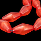 16" Strand 24mm x 12mm Red Long Bicone Resin Beads (18 Pcs) #RES104