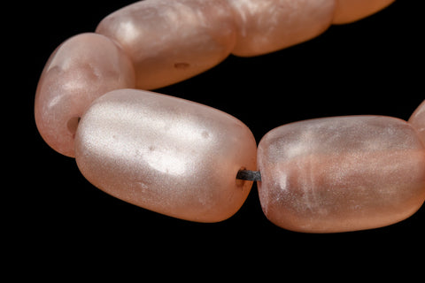 16" Strand 21mm x 14mm Old Rose Barrel Resin Beads (19 Pcs) #RES202