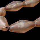 16" Strand 24mm x 12mm Old Rose Long Bicone Resin Beads (18 Pcs) #RES204