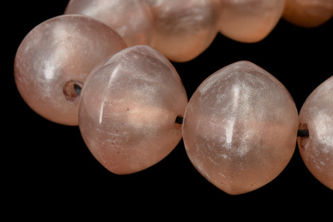 16" Strand 19mm x 20mm Old Rose Resin Saucer Beads (25 Pcs) #RES203