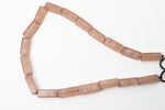 16" Strand 22mm x 7mm Old Rose Rectangle Resin Beads (18 Pcs) #RES207
