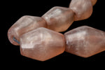 16" Strand 24mm x 18mm Old Rose Bicone Resin Beads (18 Pcs) #RES205