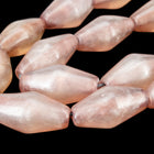 16" Strand 24mm x 12mm Rose Long Bicone Resin Beads (18 Pcs) #RES304