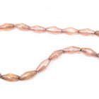 16" Strand 24mm x 12mm Rose Long Bicone Resin Beads (18 Pcs) #RES304