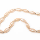 16" Strand 24mm x 12mm Peach Long Bicone Resin Beads (18 Pcs) #RES404