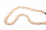 16" Strand 24mm x 12mm Peach Long Bicone Resin Beads (18 Pcs) #RES404