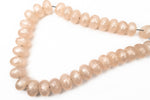 16" Strand 21mm x 13mm Peach Rondelle Resin Beads (33 Pcs) #RES406
