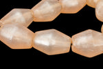 16" Strand 24mm x 18mm Peach Bicone Resin Beads (18 Pcs) #RES405