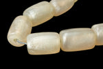 16" Strand 21mm x 14mm Champagne Barrel Resin Beads (19 Pcs) #RES502