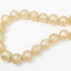 16" Strand 19mm Champagne Round Resin Beads (23 Pcs) #RES501
