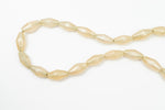 16" Strand 24mm x 12mm Champagne Long Bicone Resin Beads (18 Pcs) #RES504