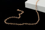 1.8mm x 2mm Rose Gold Filled Knurled Cable Chain #RGA089-General Bead