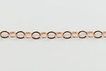 1.3mm Rose Gold Filled Flat Cable Chain #RGB089-General Bead